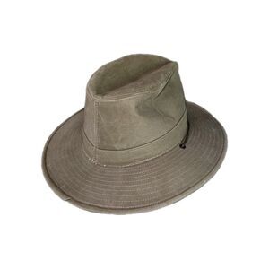 Vintage Hatquarters Henschel Tan Canvas Hat Childs Medium Outback Aussie